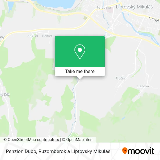 Penzion Dubo map