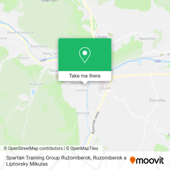 Spartan Training Group Ružomberok map