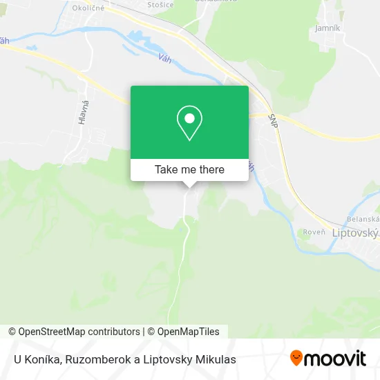 U Koníka map