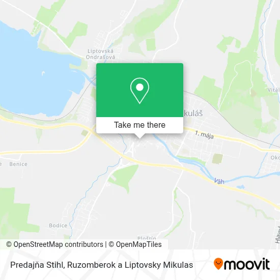Predajňa Stihl map
