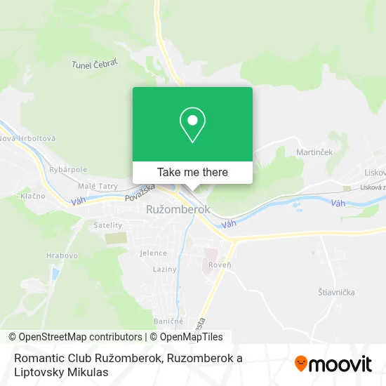 Romantic Club Ružomberok map