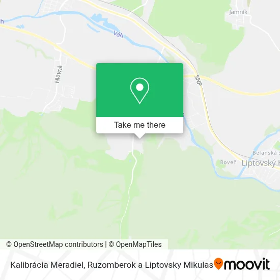 Kalibrácia Meradiel map