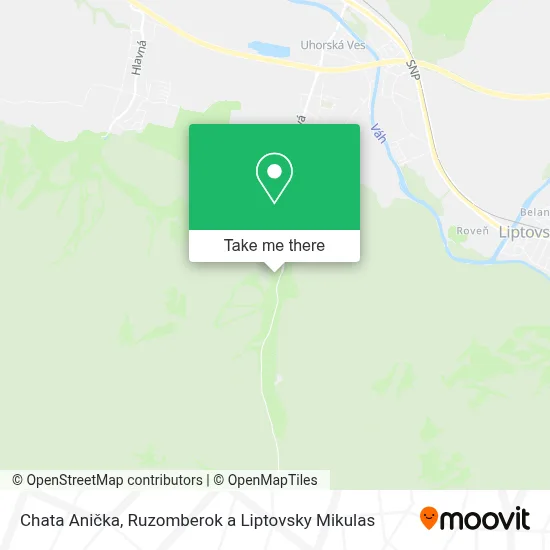 Chata Anička map