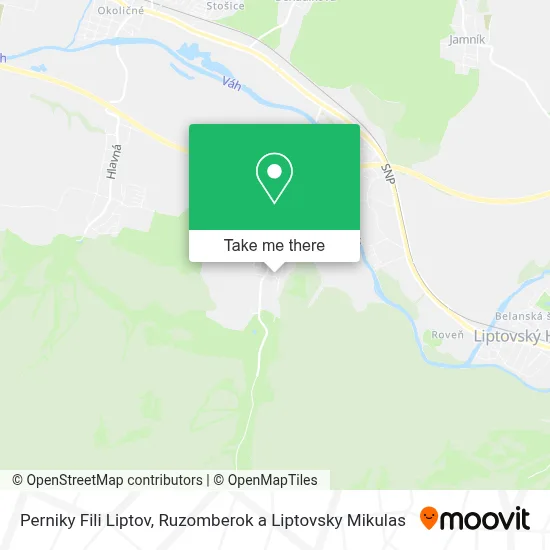 Perniky Fili Liptov map