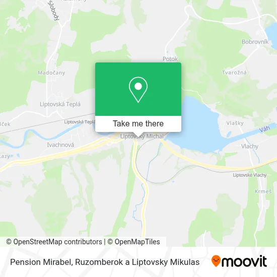 Pension Mirabel map