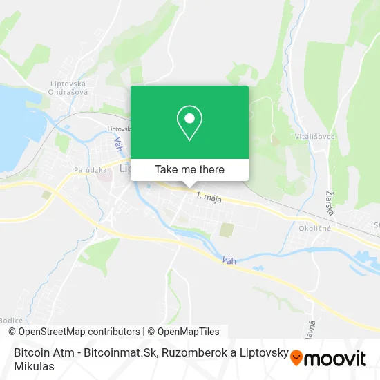 Bitcoin Atm - Bitcoinmat.Sk map