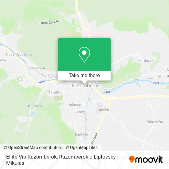 Ellite Vip Ružomberok map