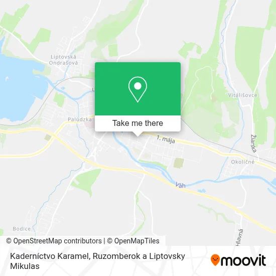 Kaderníctvo Karamel map
