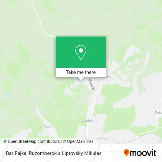Bar Fajka map