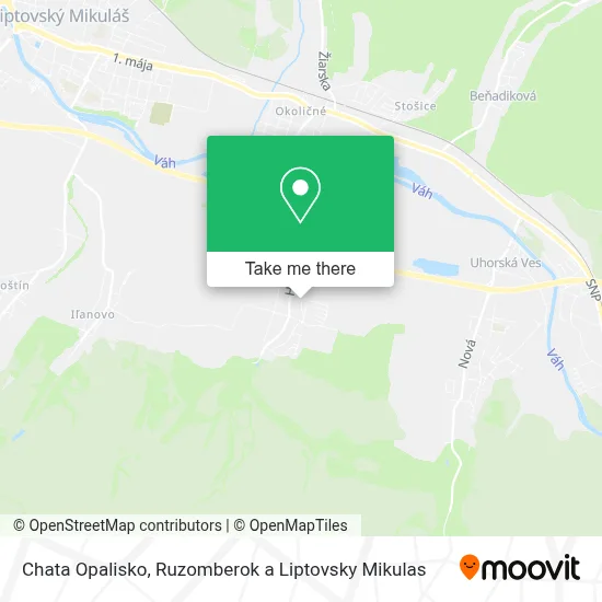 Chata Opalisko map