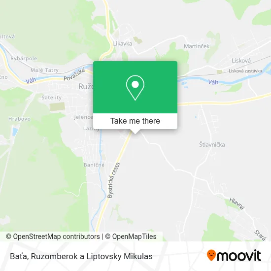 Baťa map