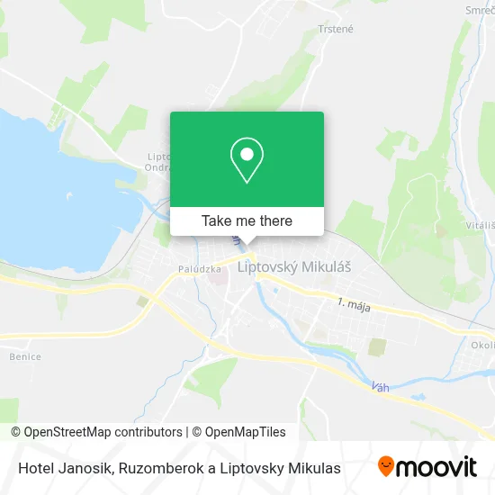 Hotel Janosik map