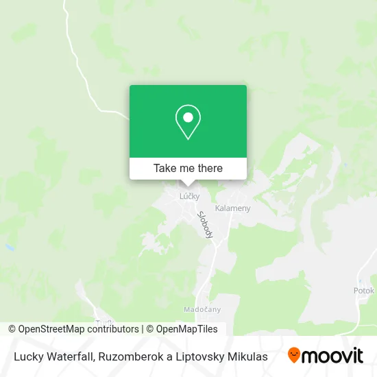 Lucky Waterfall map