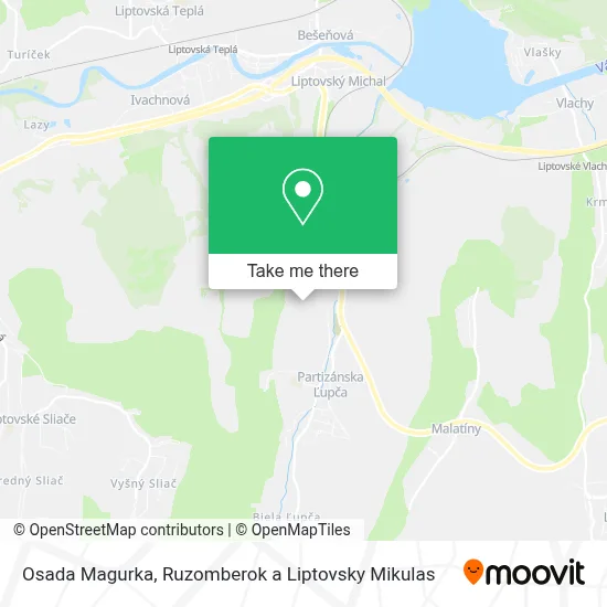 Osada Magurka map