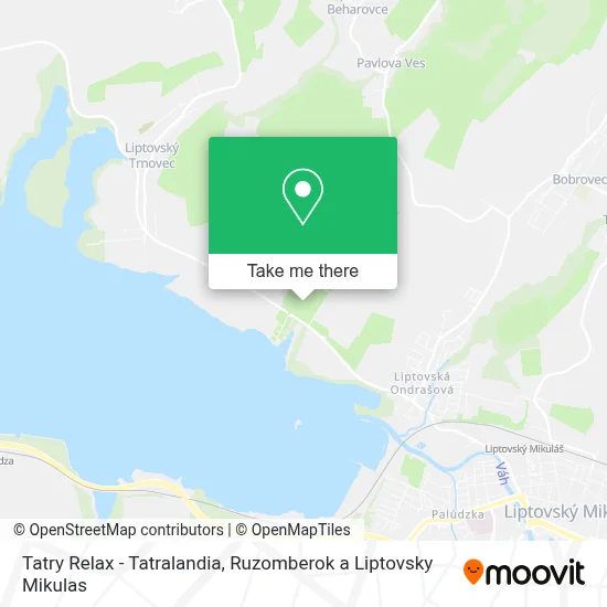 Tatry Relax - Tatralandia map