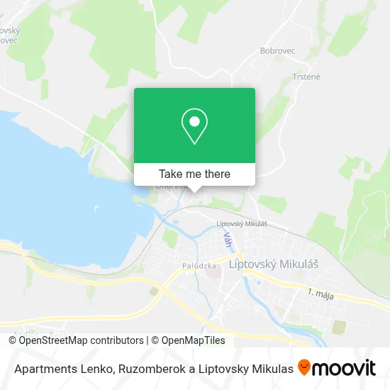 Apartments Lenko map