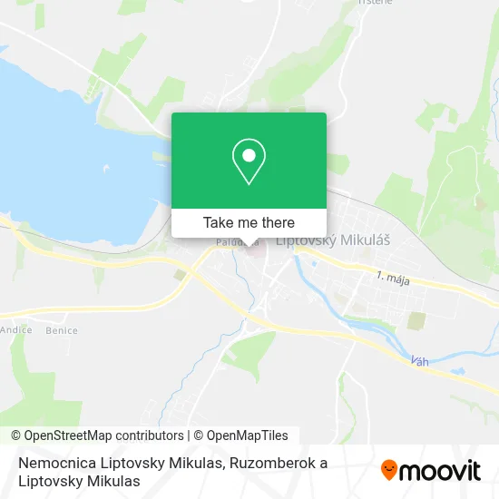 Nemocnica Liptovsky Mikulas map