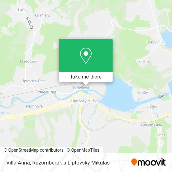 Vila Anna map