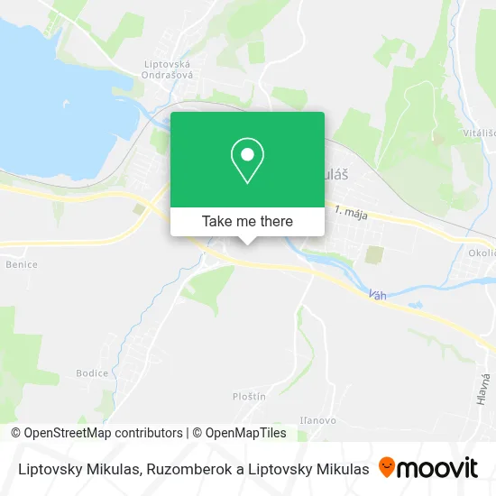 Liptovsky Mikulas map
