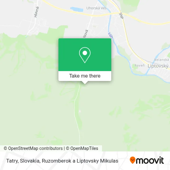 Tatry, Slovakia map