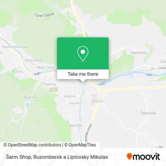 Šarm Shop map