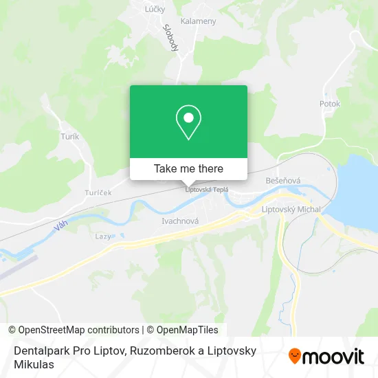 Dentalpark Pro Liptov map