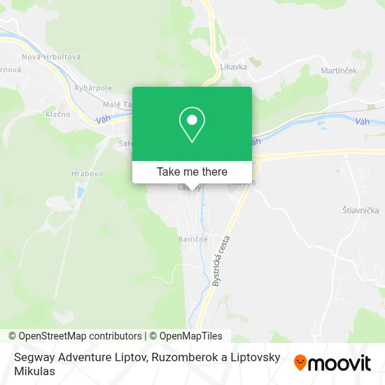 Segway Adventure Liptov map
