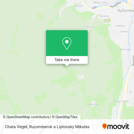 Chata Veget map