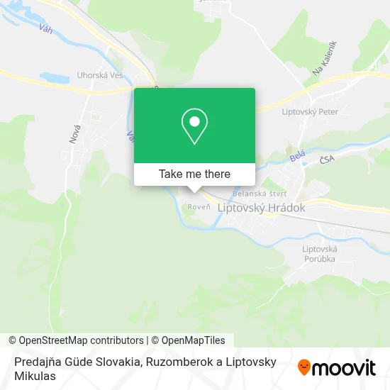Predajňa Güde Slovakia map