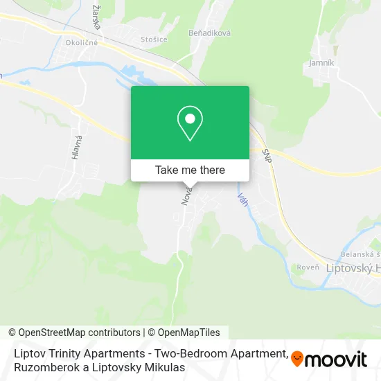 Liptov Trinity Apartments - Two-Bedroom Apartment map