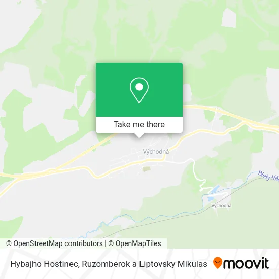 Hybajho Hostinec map