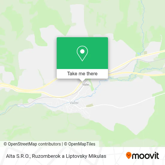 Alta S.R.O. map