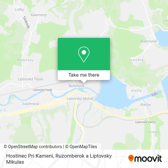 Hostinec Pri Kameni map