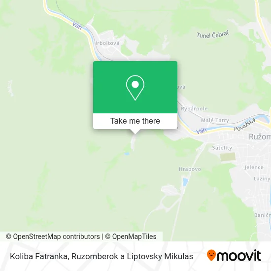 Koliba Fatranka map