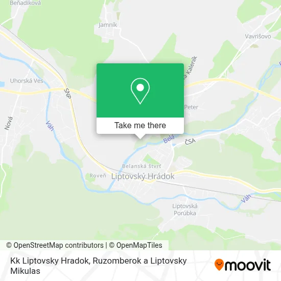 Kk Liptovsky Hradok map