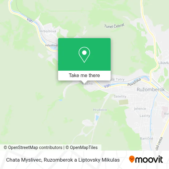 Chata Myslivec map