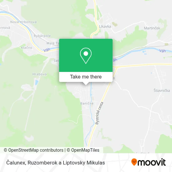 Čalunex map