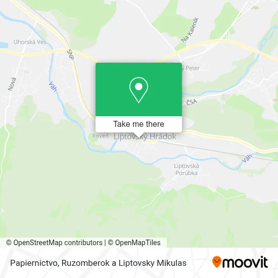 Papiernictvo map