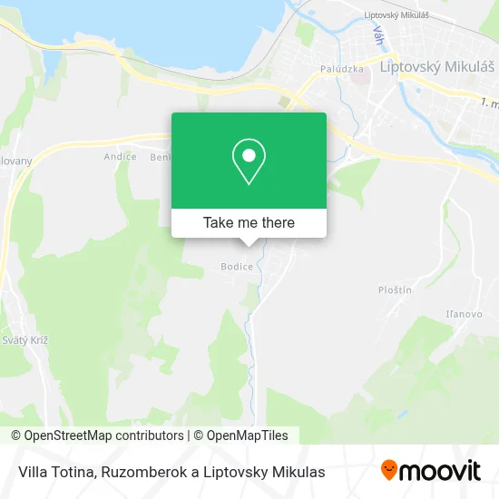 Villa Totina map