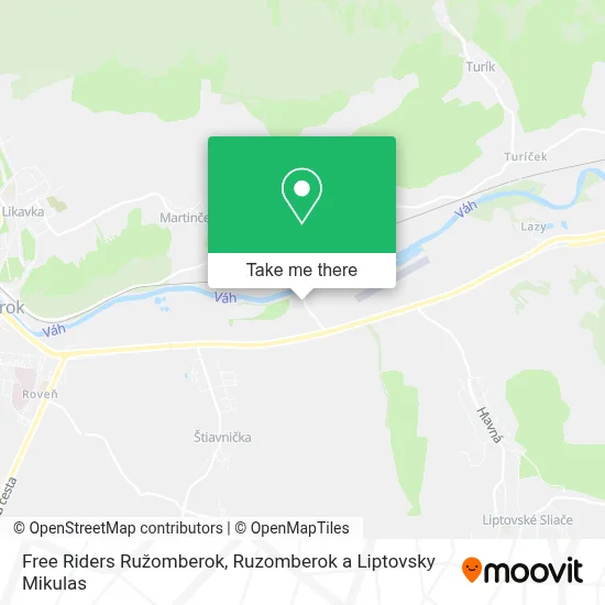 Free Riders Ružomberok map