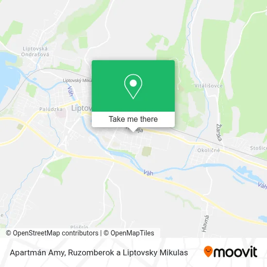 Apartmán Amy map