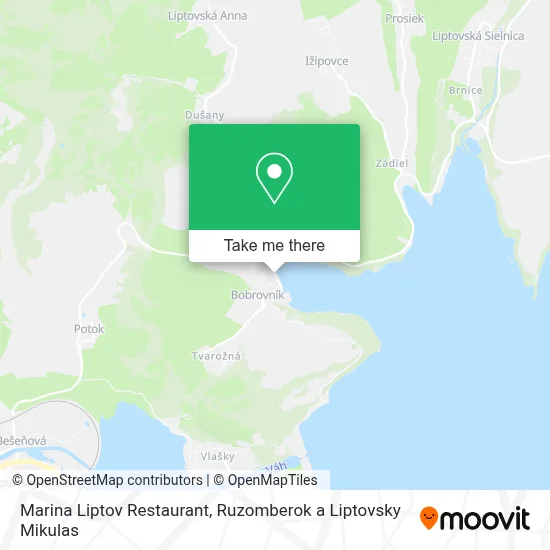 Marina Liptov Restaurant map