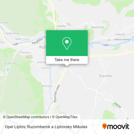 Opel Liptov map