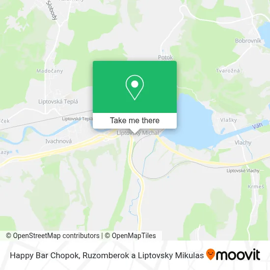 Happy Bar Chopok map