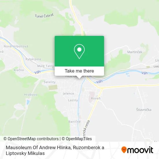 Mausoleum Of Andrew Hlinka map