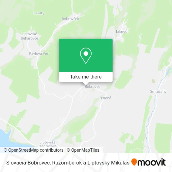 Slovacia-Bobrovec map