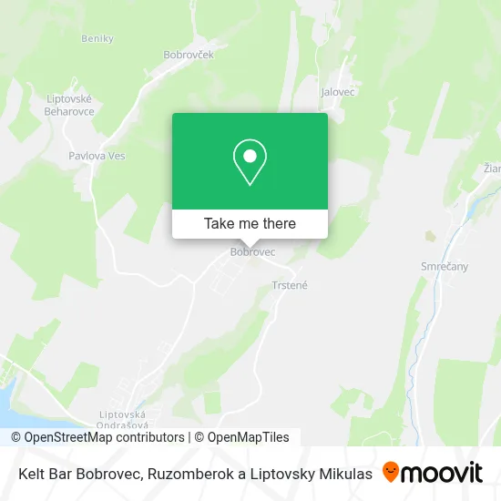 Kelt Bar Bobrovec map