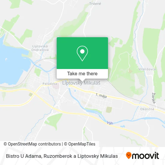 Bistro U Adama map