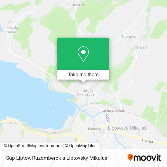 Sup Liptov map