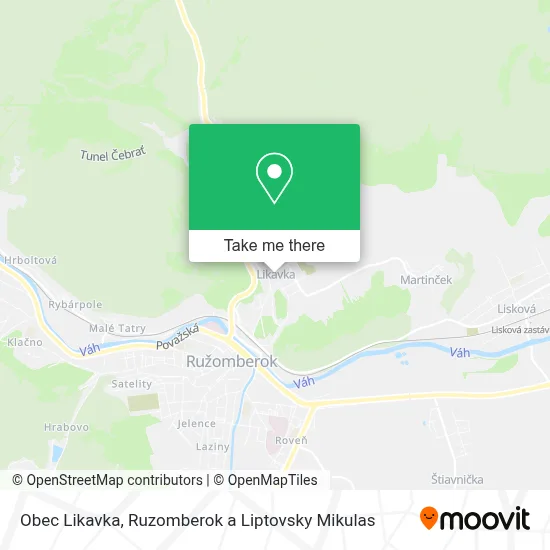 Obec Likavka map